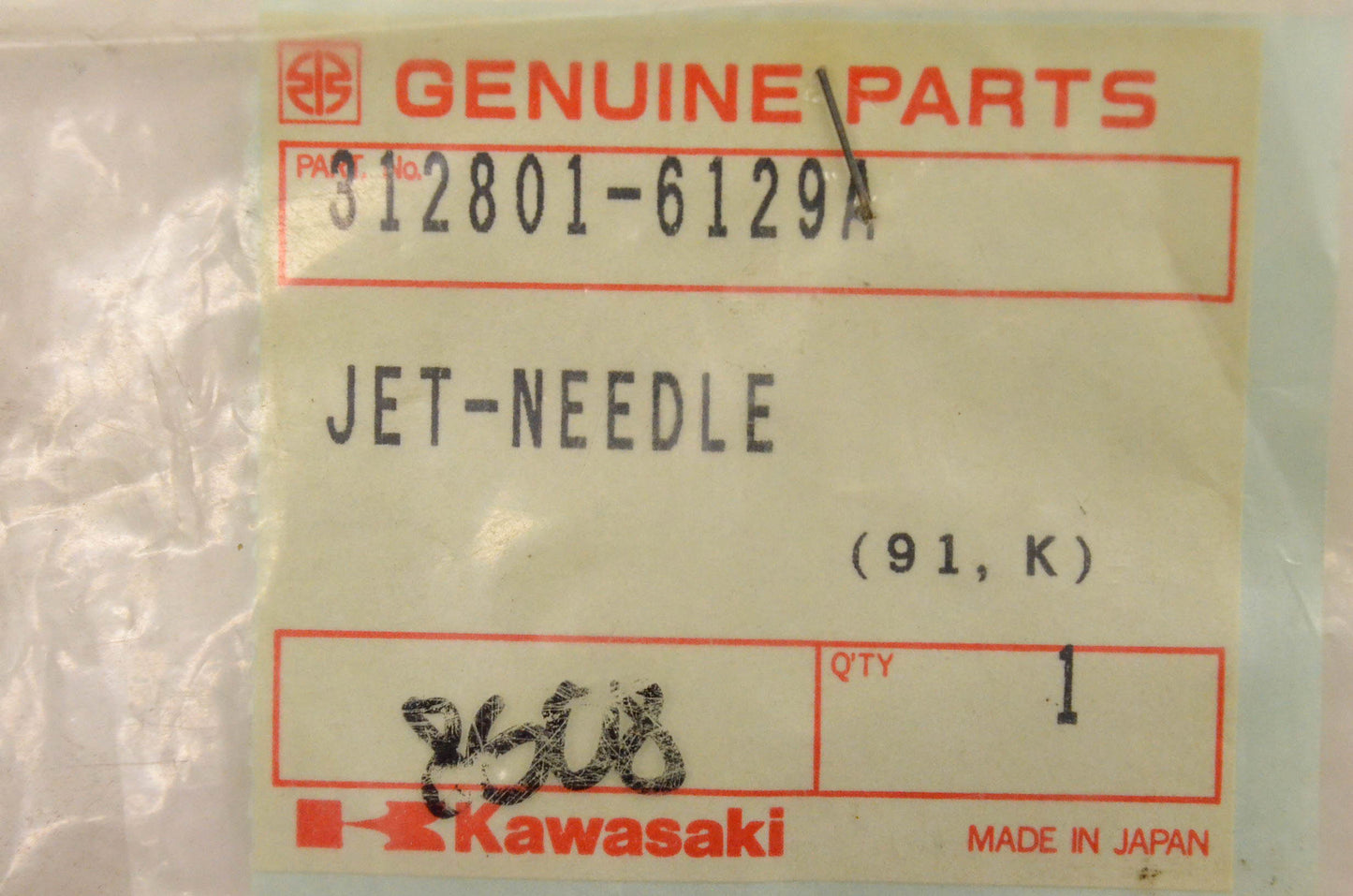 New OEM Kawasaki 312801-6129A Needle Jet NOS
