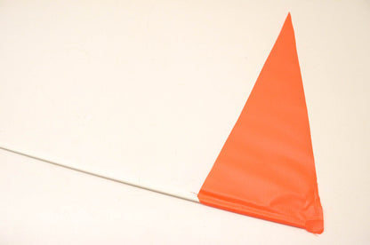Aftermarket Orange Triangle Safety Flag NOS