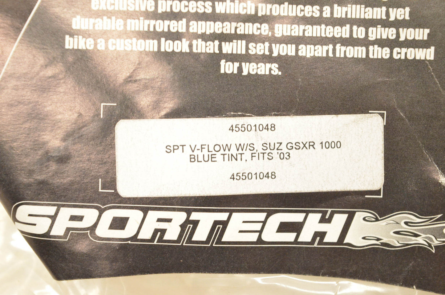 Sportech 45501048 V Flow Blue Tint Windscreen NOS