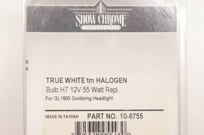 Show Chrome 10-8755 True White H7 12V 55W Halogen Bulb NOS