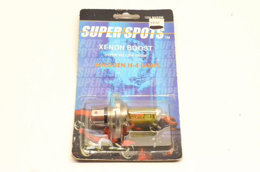 Wixtech 43122 Super Spots Xenon Boost Halogen H4 Hyper Yellow Prism Bulb NOS