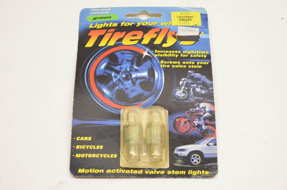 Tireflys T03TIREFLY-G-BC, 640-5201, 6405201 Green Valve Stem Lights Qty 2 NOS