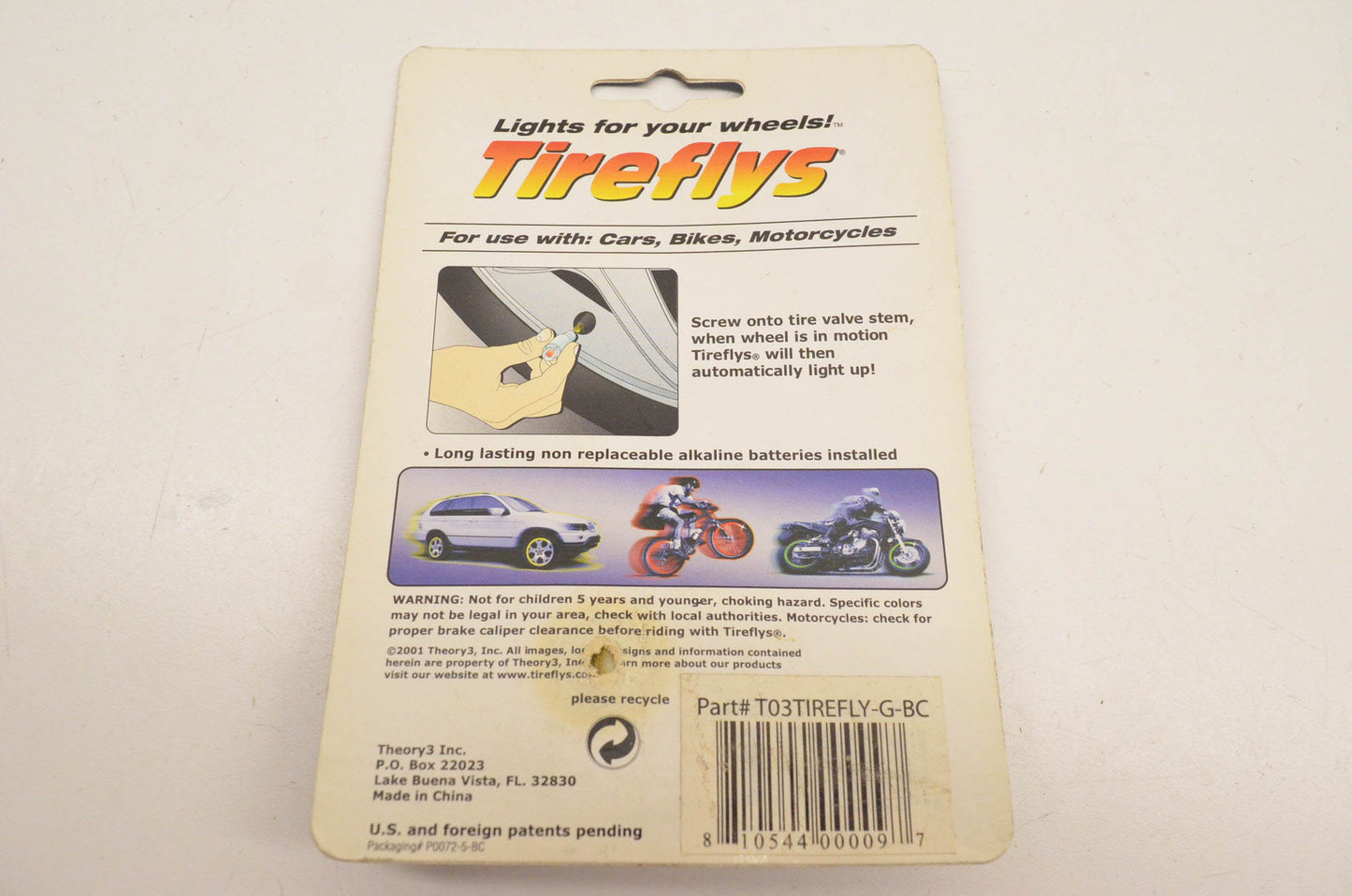 Tireflys T03TIREFLY-G-BC, 640-5201, 6405201 Green Valve Stem Lights Qty 2 NOS