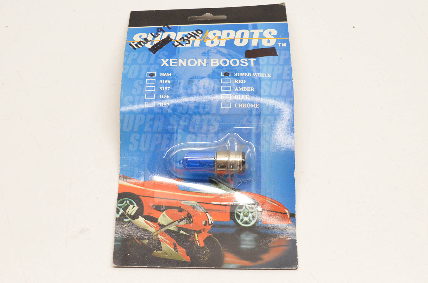 Wixtech 43410 Super Spots Xenon Boost H6M Super White Bulb NOS