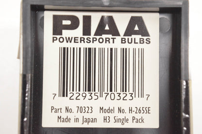 PIAA 70323 H-265SE H3 12v 35/70w Blue White Light Bulb NOS