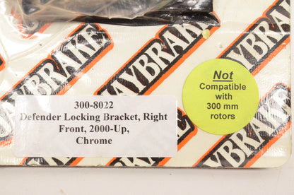 Jaybrake 300-8022 Defender Front Right Chrome Locking Bracket Kit NOS