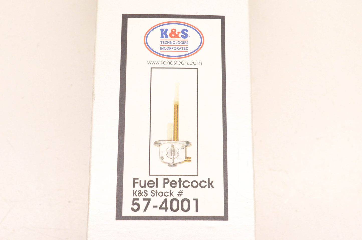 K&S Stock 57-4001, 0705-0120 Fuel Petcock NOS