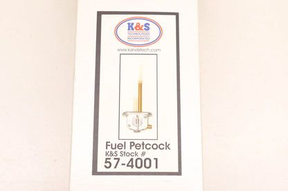 K&S Stock 57-4001, 0705-0120 Fuel Petcock NOS