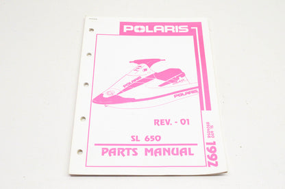 OEM Polaris 9912292, B924058 1992 SL650 Parts Manual