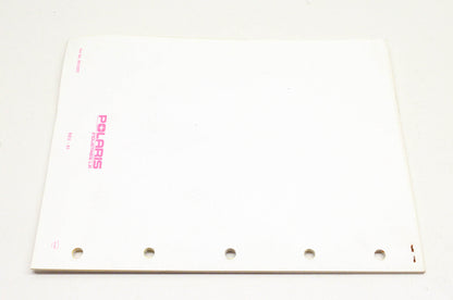 OEM Polaris 9912292, B924058 1992 SL650 Parts Manual