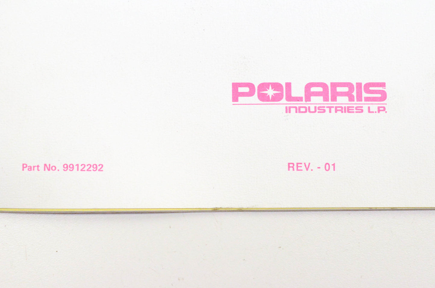 OEM Polaris 9912292, B924058 1992 SL650 Parts Manual