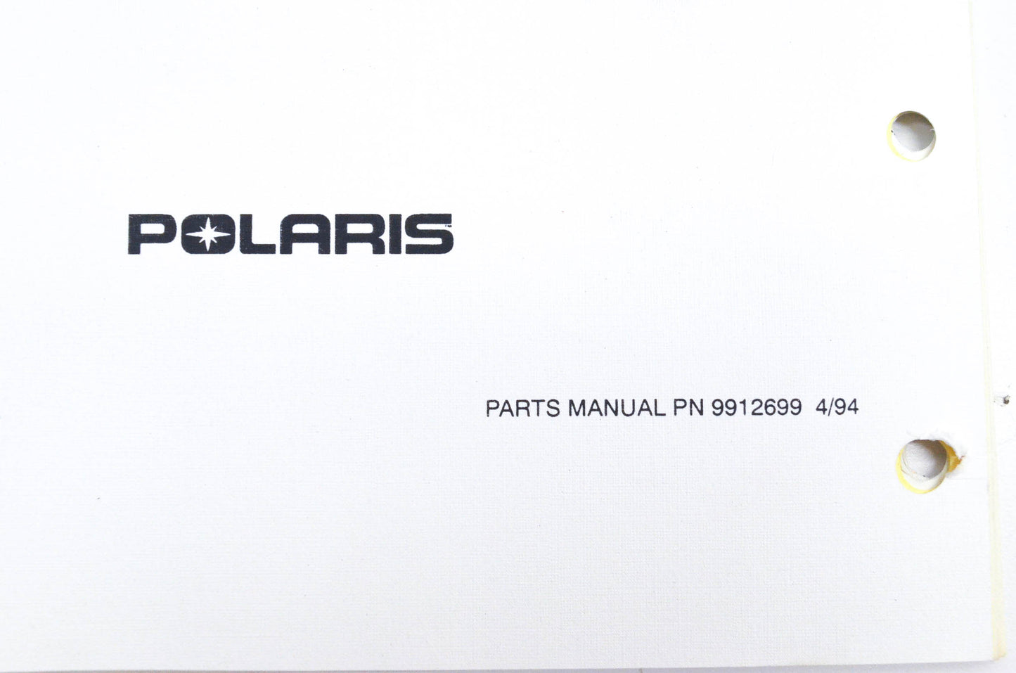 OEM Polaris 9912699 1994 SL650 Parts Manual