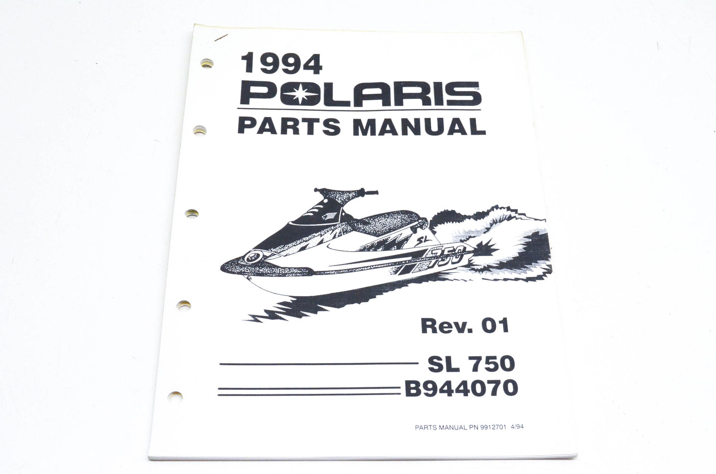 OEM Polaris 9912701 1994 SL750 Parts Manual
