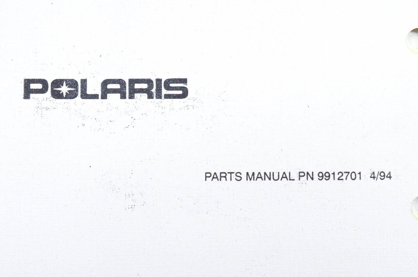 OEM Polaris 9912701 1994 SL750 Parts Manual