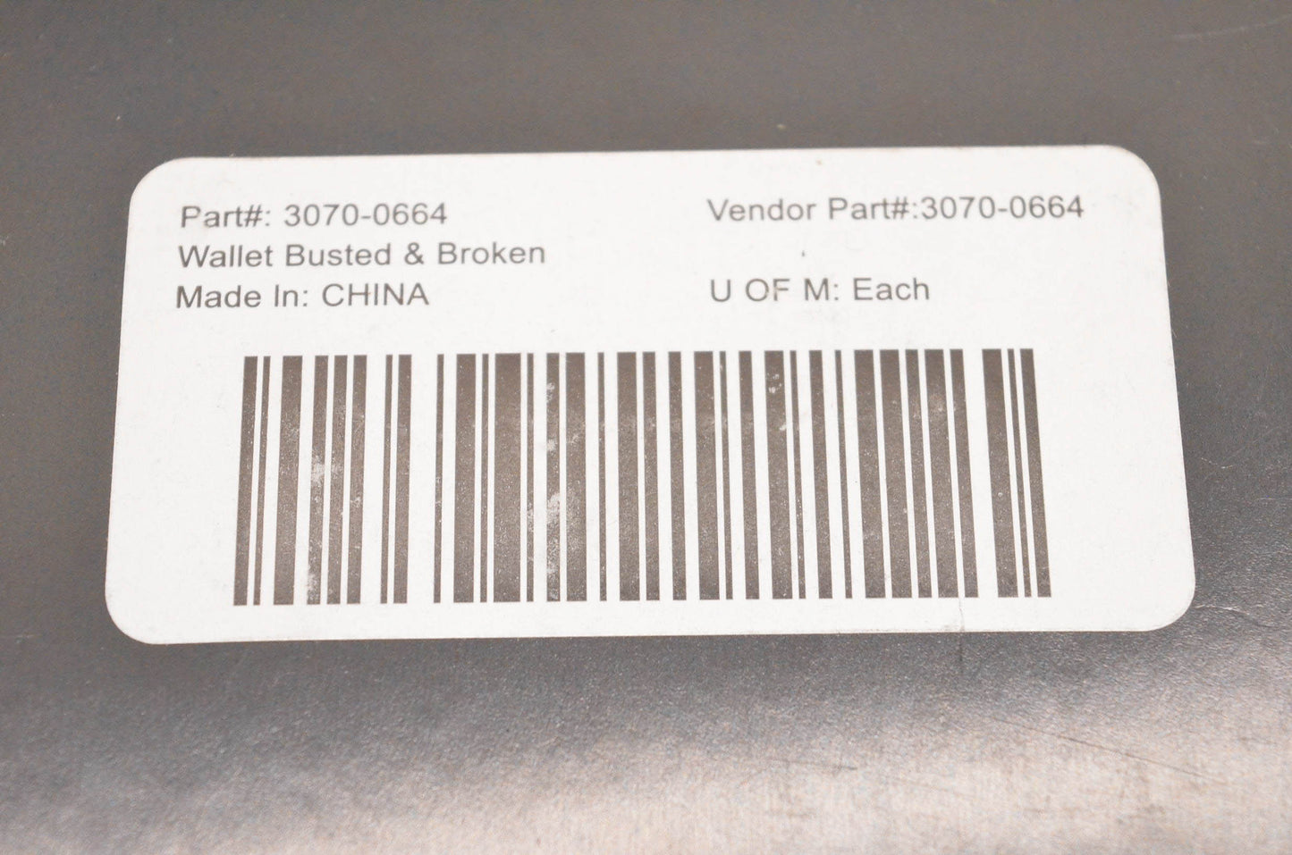 Icon 3070-0664 Wallet NOS