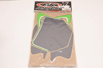 Factory Effex FX06-64126, 64126 Pre Cut Number Plate Black Background Kit NOS