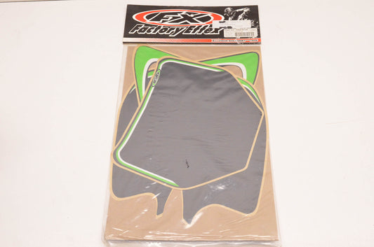Factory Effex FX06-64126, 64126 Pre Cut Number Plate Black Background Kit NOS
