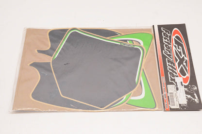 Factory Effex FX06-64126, 64126 Pre Cut Number Plate Black Background Kit NOS