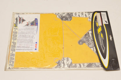 N Style N04-155, 54-2752 Pre Cut Number Plate Yellow Background Kit NOS