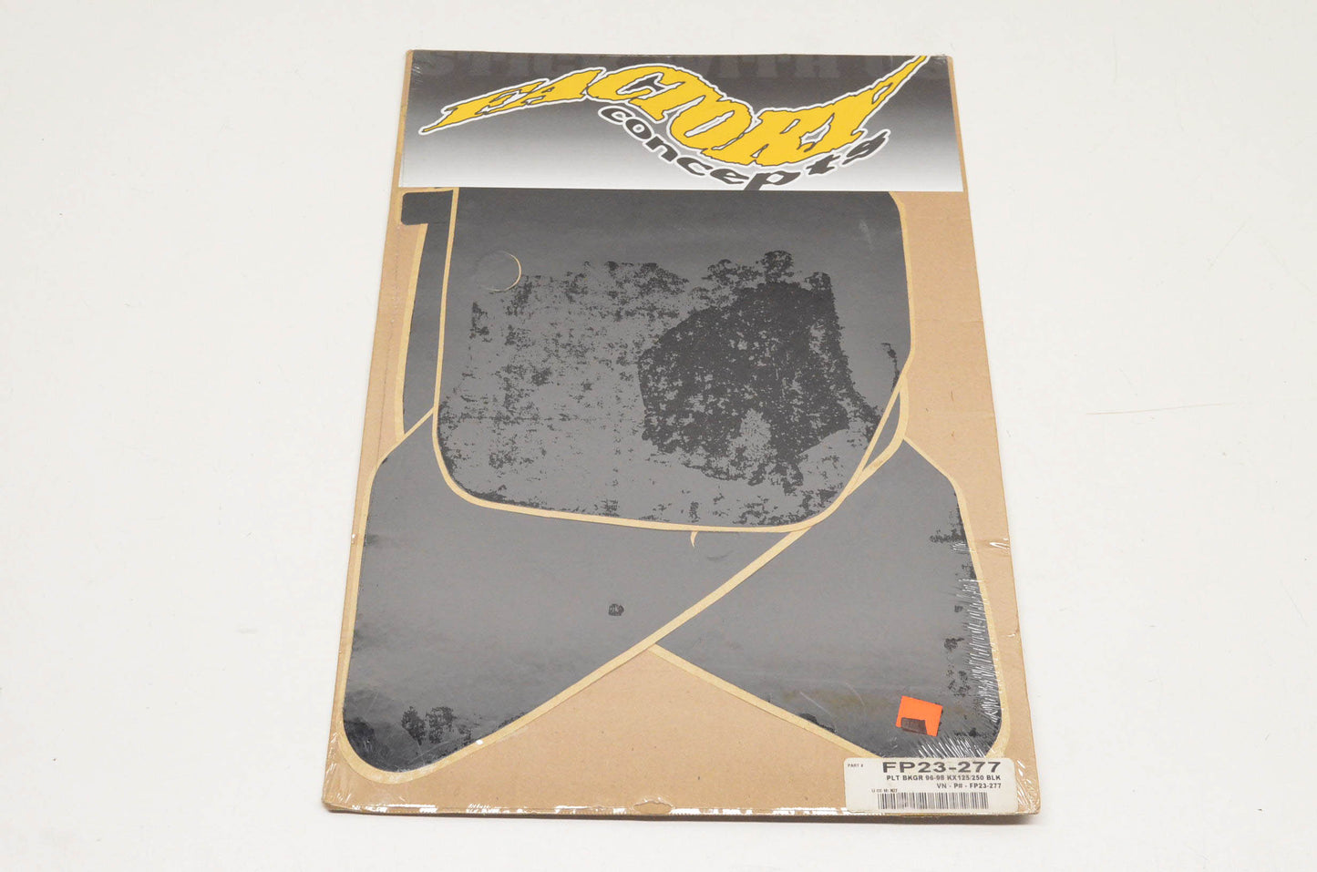 Factory Concepts FP23-277 Pre Cut Number Plate Black Background Kit NOS