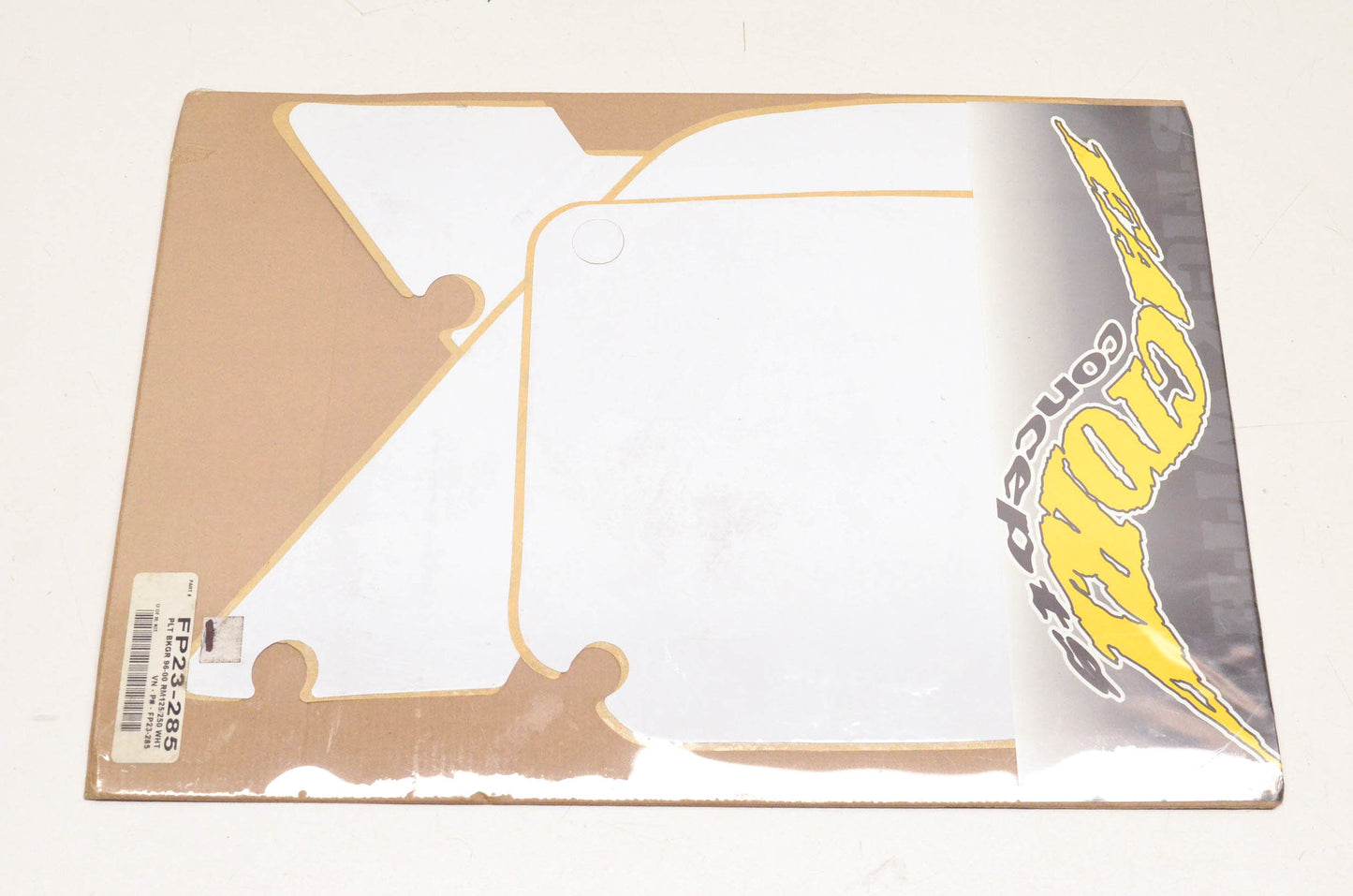 Factory Concepts FP23-285 Pre Cut Number Plate White Background Kit NOS