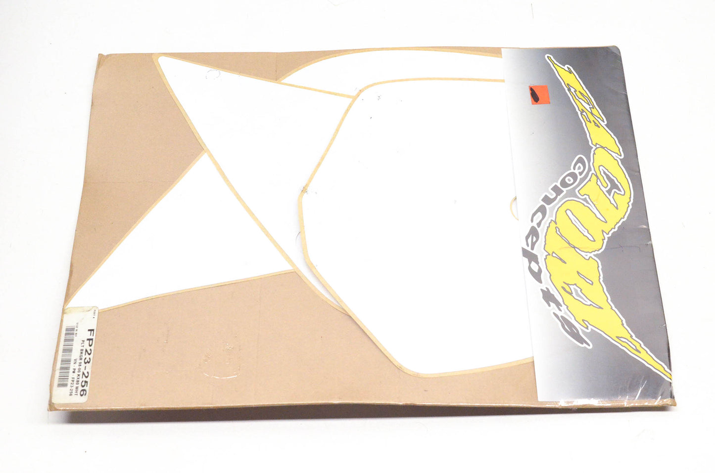 Factory Concepts FP23-256 Pre Cut Number Plate White Background Kit NOS