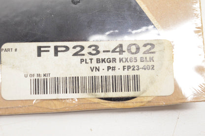 Factory Concepts FP23-402 Pre Cut Number Plate Black Background Kit NOS