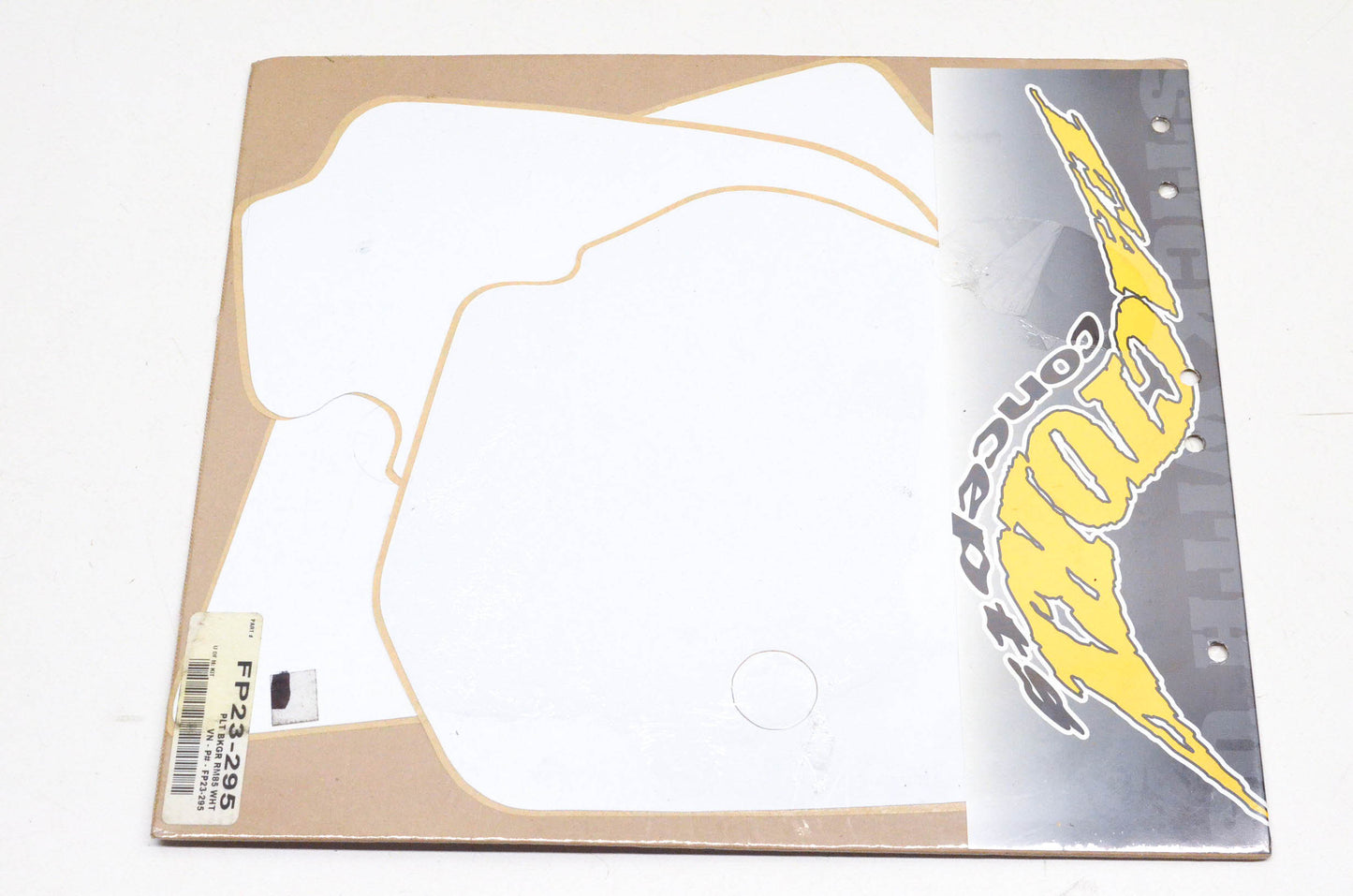 Factory Concepts FP23-295 Pre Cut Number Plate White Background Kit NOS