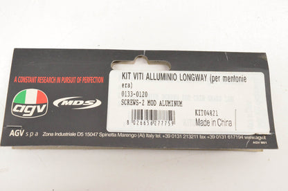 AGV 0133-0120, KIT04821 Aluminum Screws Qty 2 NOS