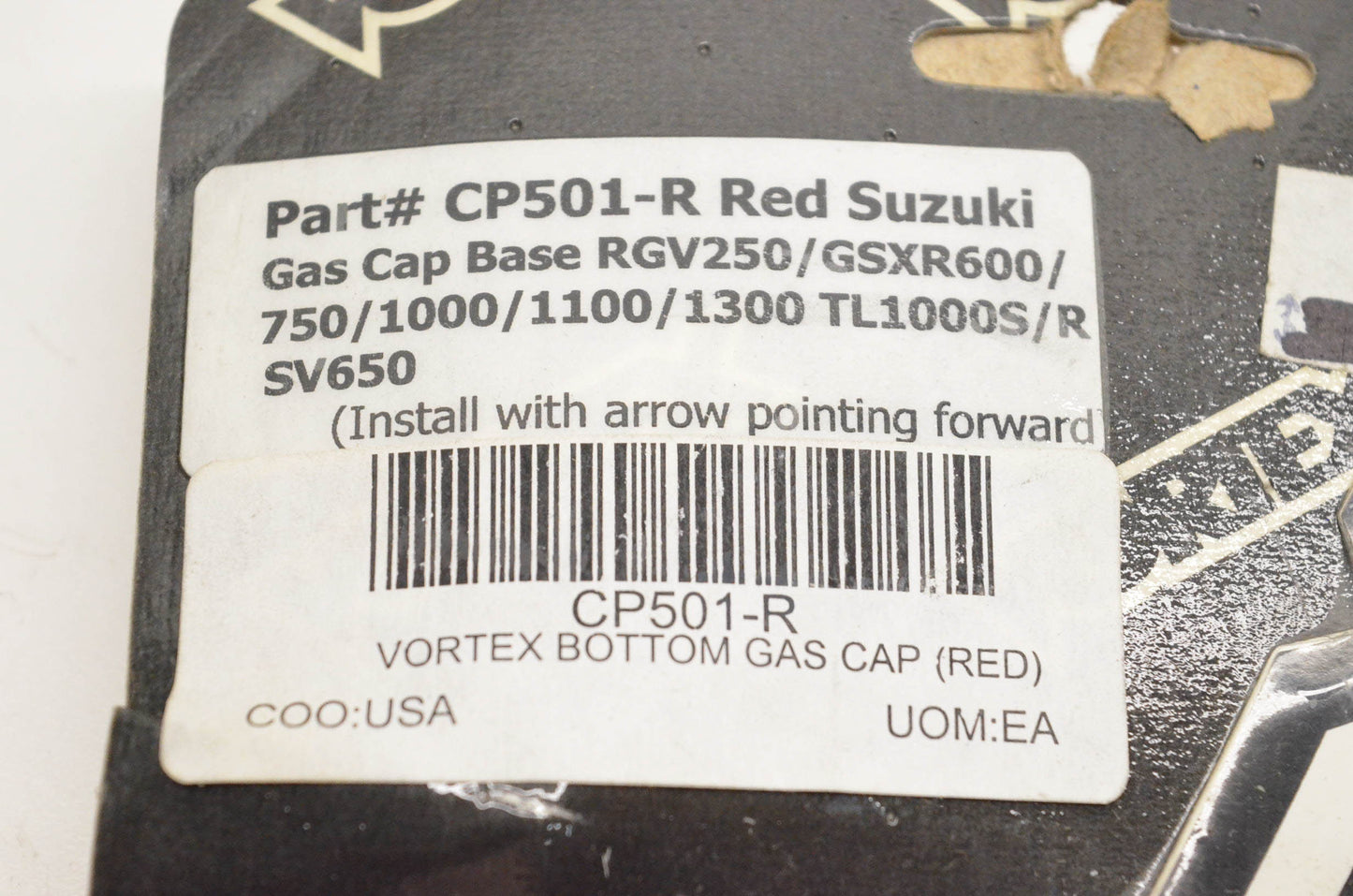 Vortex CP501-R, CP-501-R Red Gas Cap Base NOS