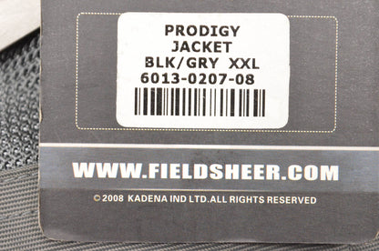 Fieldsheer 6013-0207-08 Prodigy Black Grey XXL Motorcycle Jacket NOS