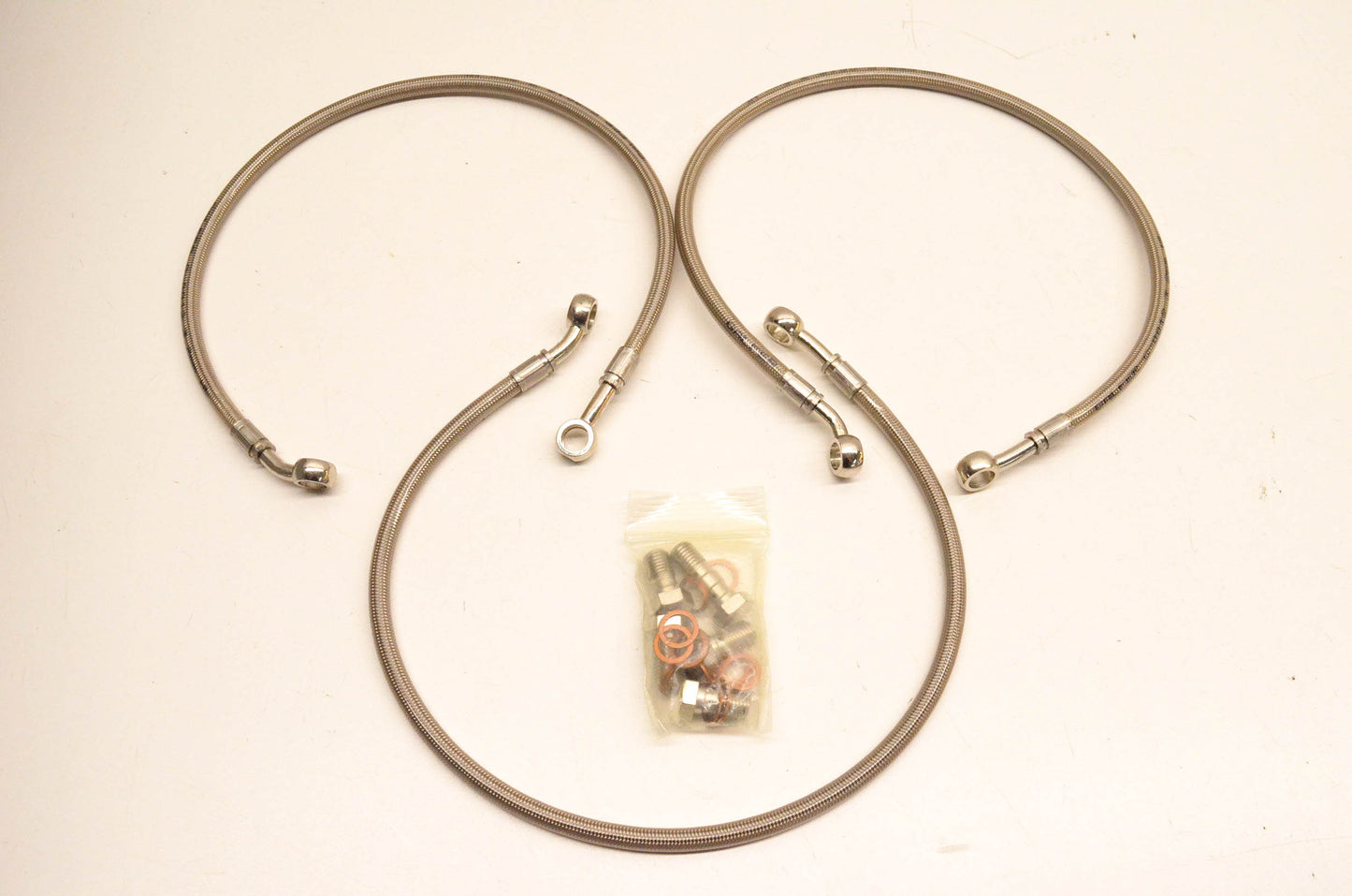 Galfer FK003D611-3 Front Stainless Steel Brake Line Kit NOS