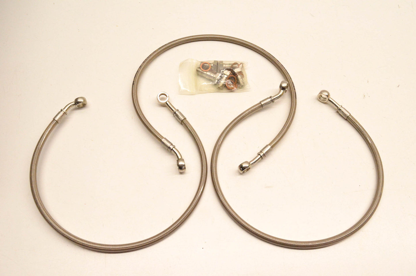 Galfer FK003D611-3 Front Stainless Steel Brake Line Kit NOS
