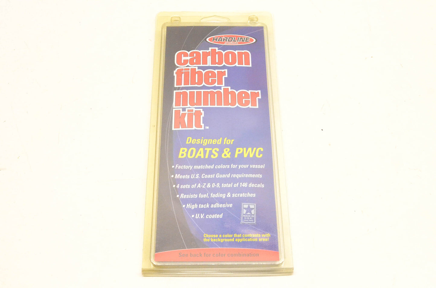 Hardline BLBKG300 Carbon Fiber Number Kit NOS