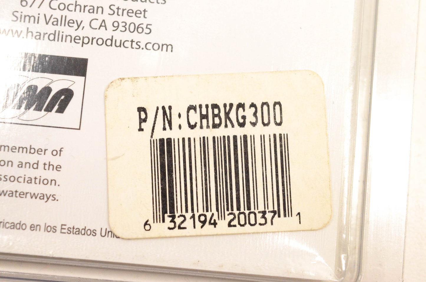 Hardline CHBKG300 Factory Match Number Kit NOS