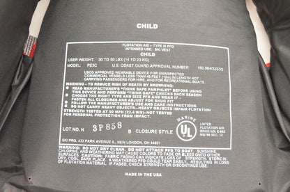 Slippery PE3C, 7243-01-90 Child Life Vest NOS