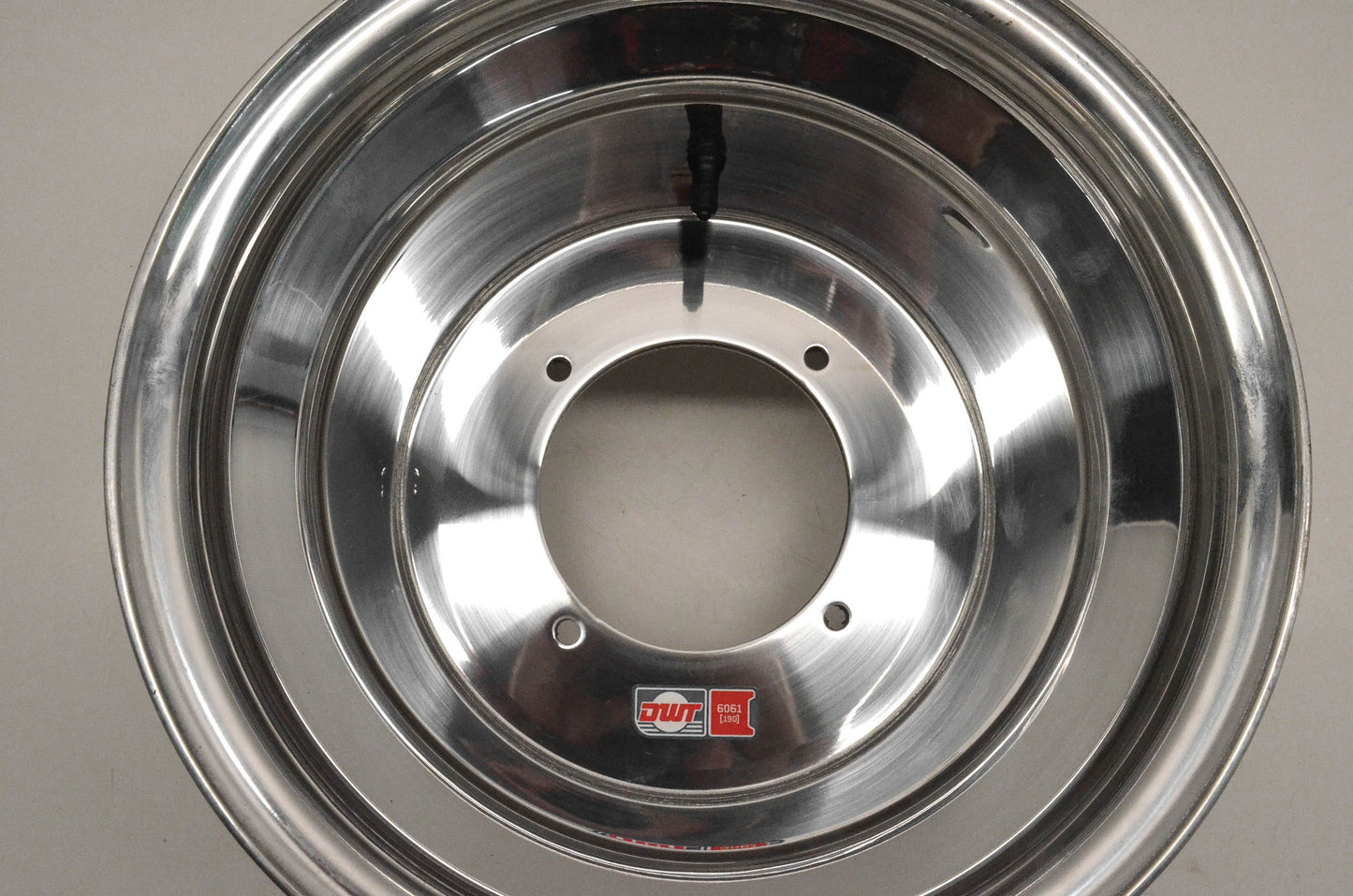 DWT 014-74 Polished 6061 Alloy .190 12x10 4/156 Wheel NOS