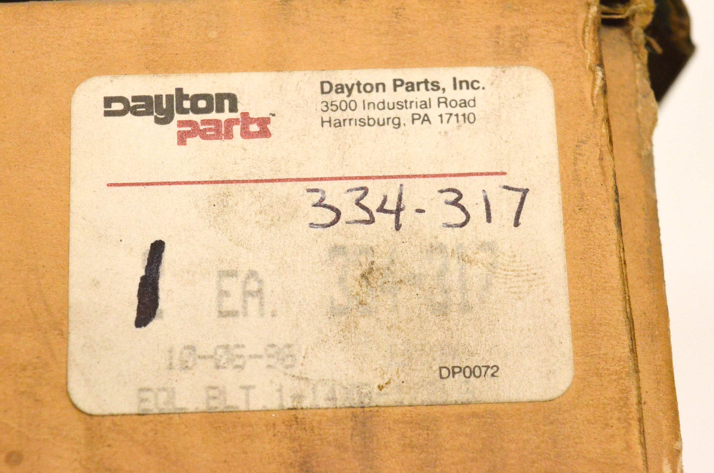 Dayton Parts 334-317 Bolt