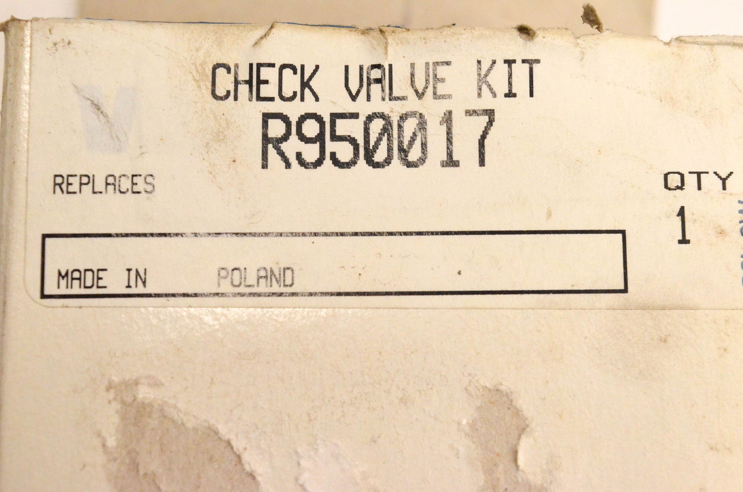 Meritor Wabco R950017 Check Valve Kit NOS
