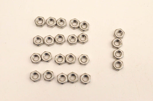 Tifco 15140, 1107085416 1/4-28 SAE 304 Stainless Steel Hex Nuts Qty 24 NOS