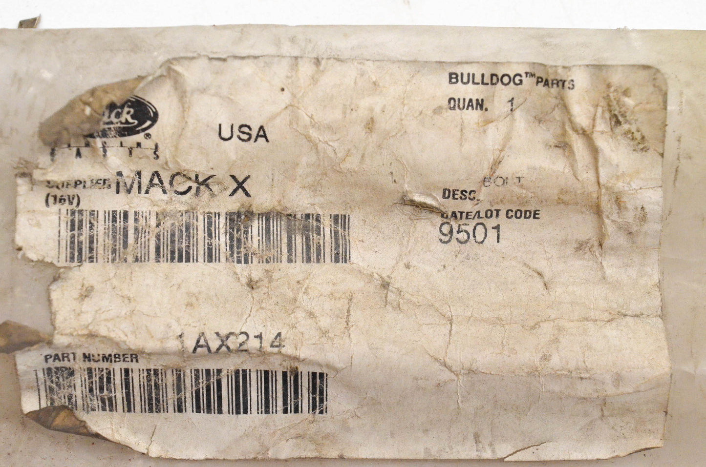 Mack 1AX214 Bolt NOS