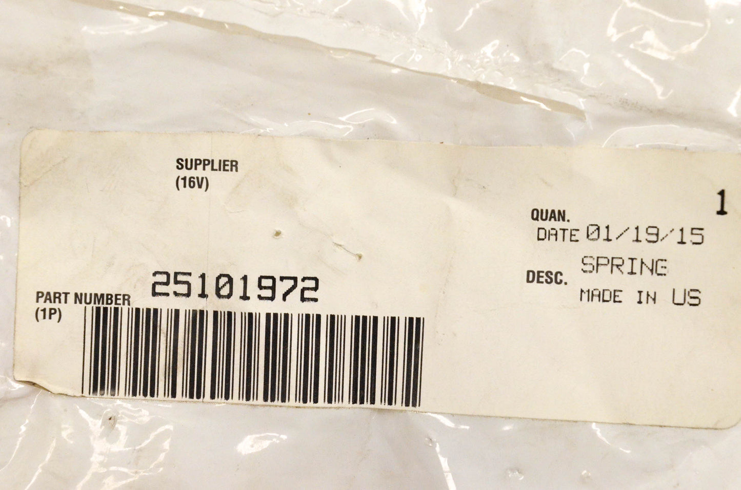 Mack 25101972 Spring NOS