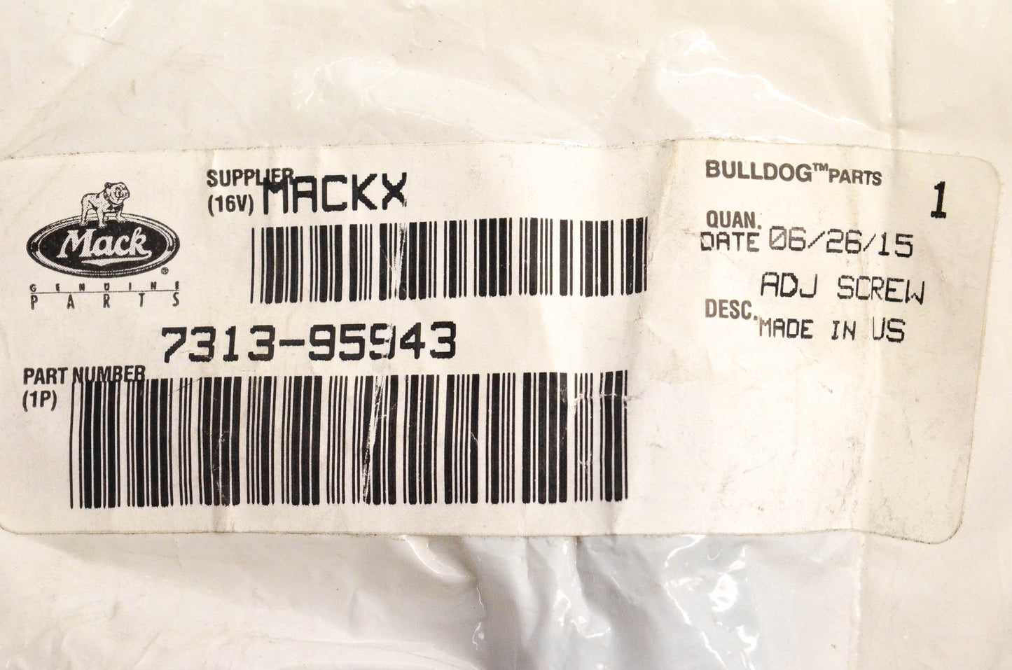 Mack 7313-95943 Headlight Adjustment Screw