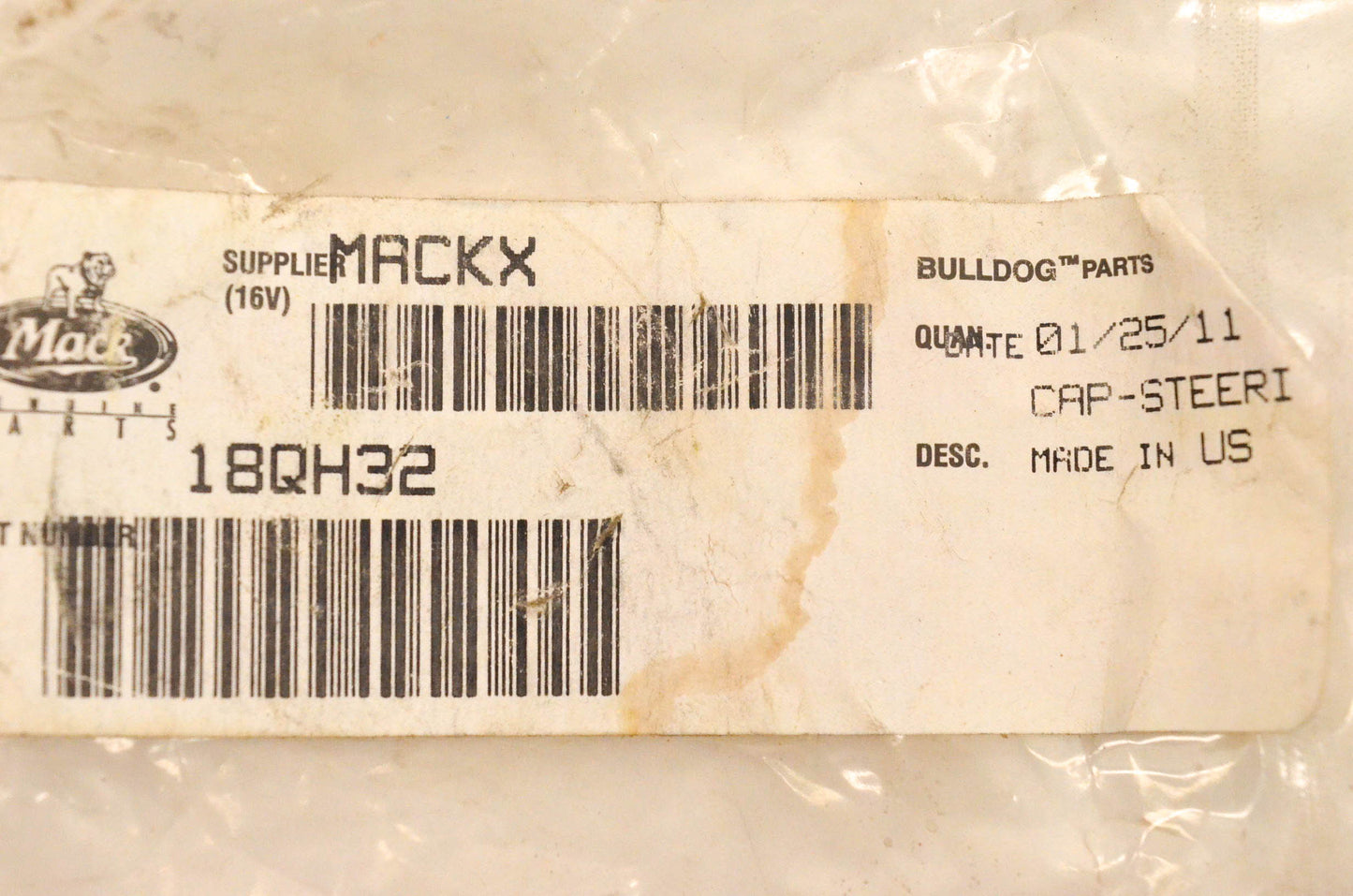 Mack 18QH32 Sterring Knuckle Cap NOS