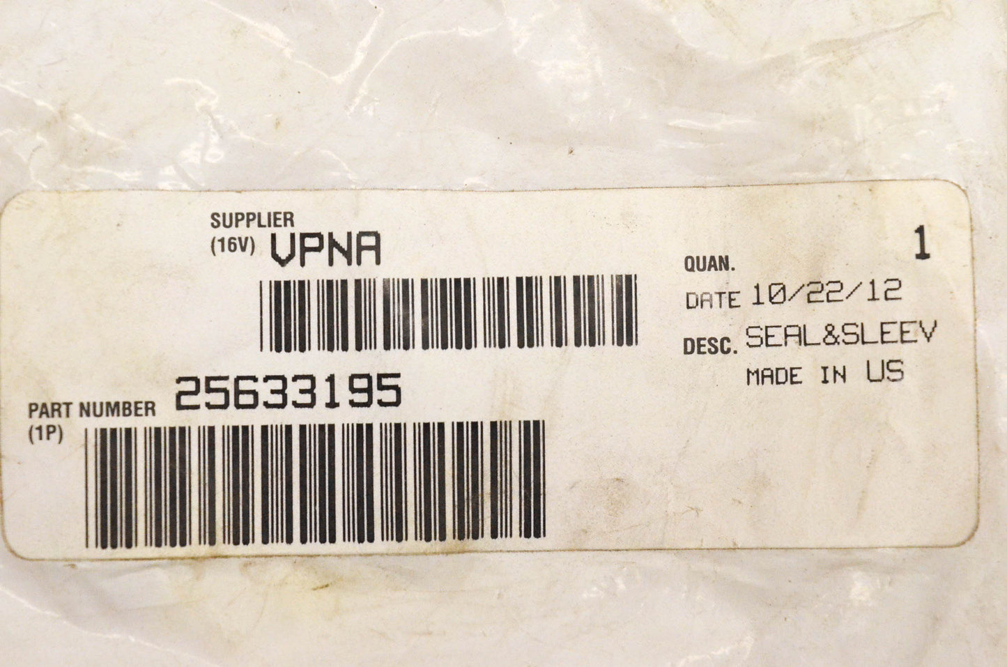 VPNA 25633195 Oil Seal NOS