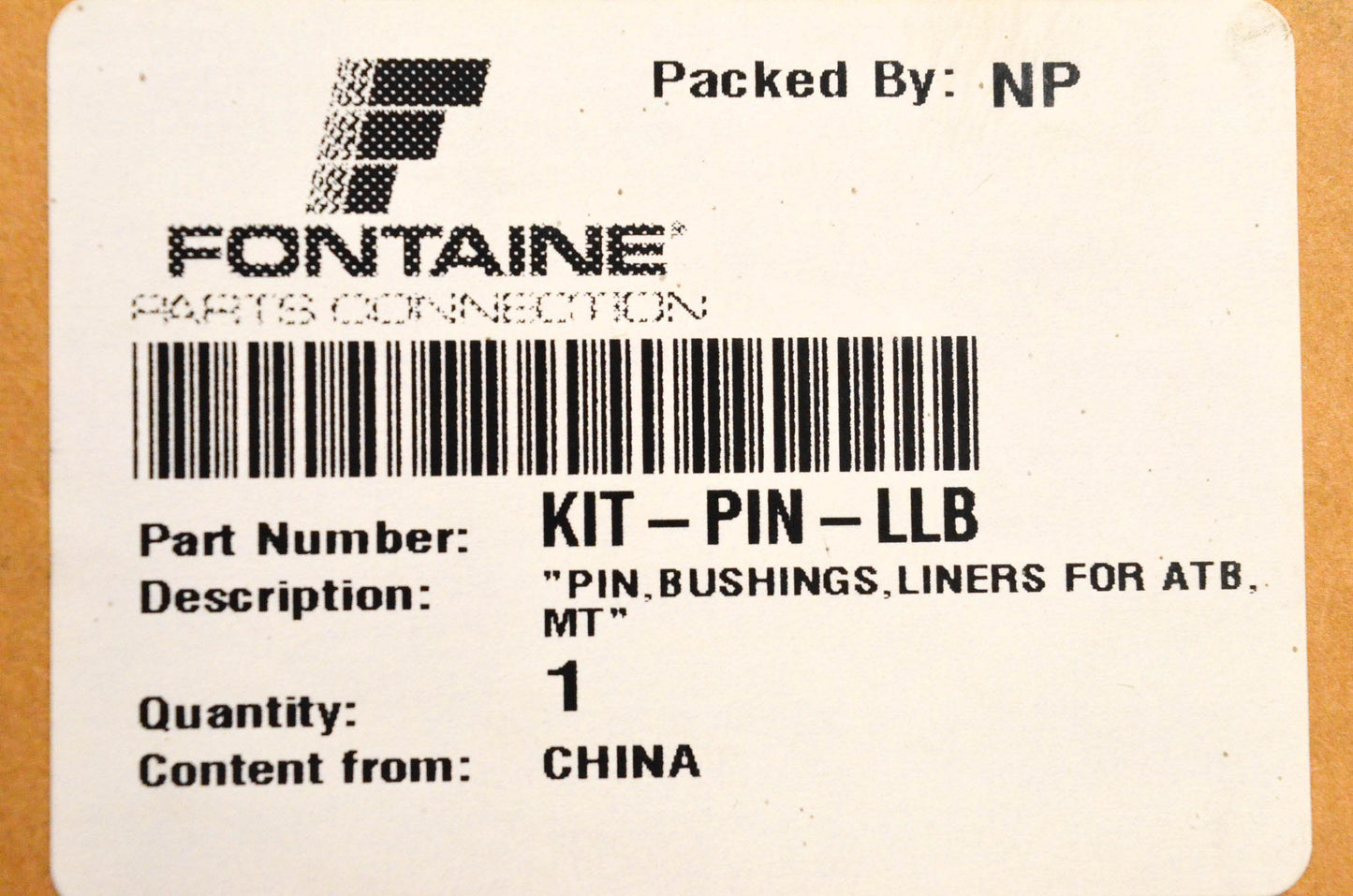 Fontaine KIT-PIN-LLB Fifth Wheel Mount Bushing Kit NOS