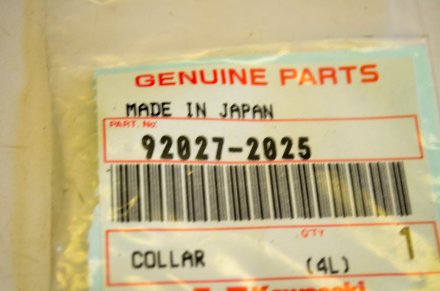 New OEM Kawasaki 92027-2025 Collar NOS