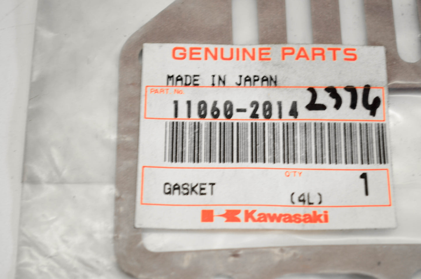 New OEM Kawasaki 11060-2014, 11060-2376 Gasket NOS