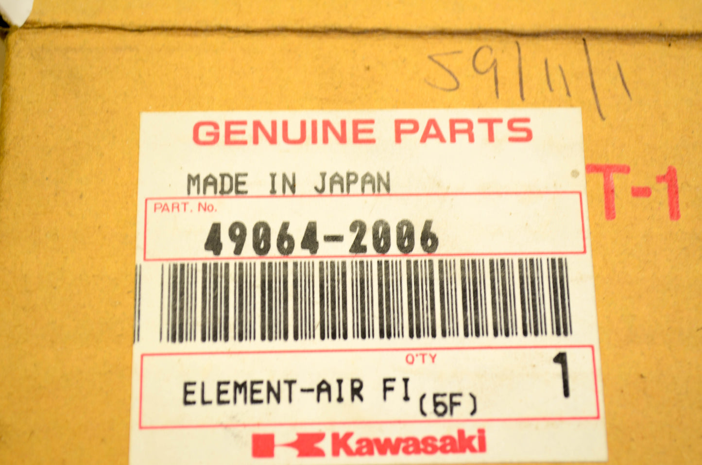 New OEM Kawasaki 49064-2006 Air Filter NOS