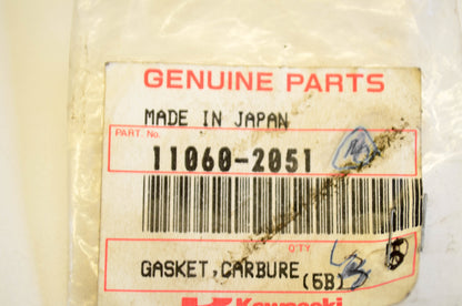 New OEM Kawasaki 11060-2051 Carburetor Gasket NOS